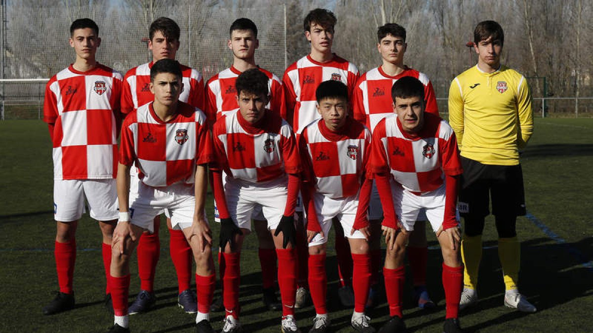 Formación del Puente Castro FC B de Regional Juvenil. FERNANDO OTERO