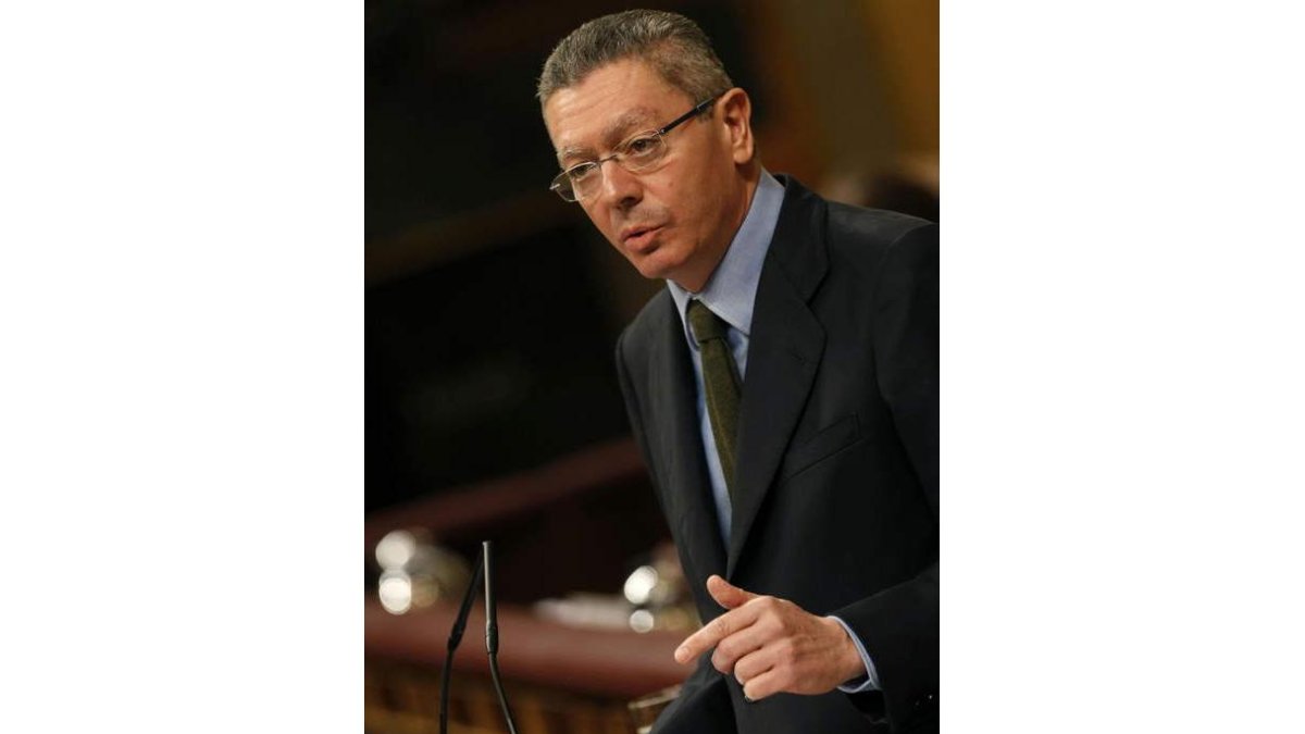El ministro de Justicia, Alberto Ruiz Gallardón.