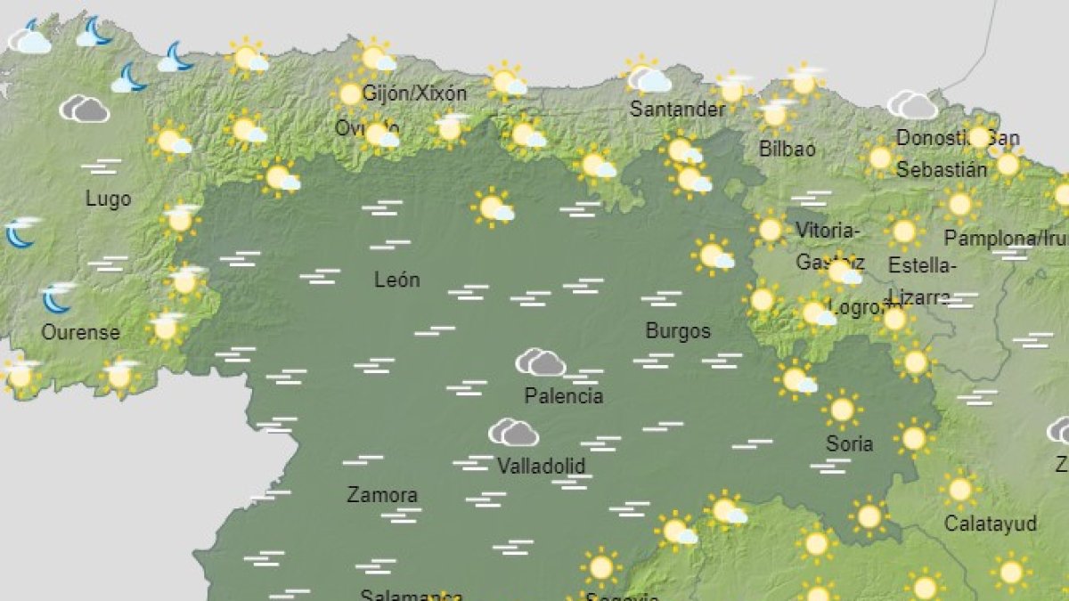 Previsión del tiempo para hoy, 6 de enero, en León. AEMET