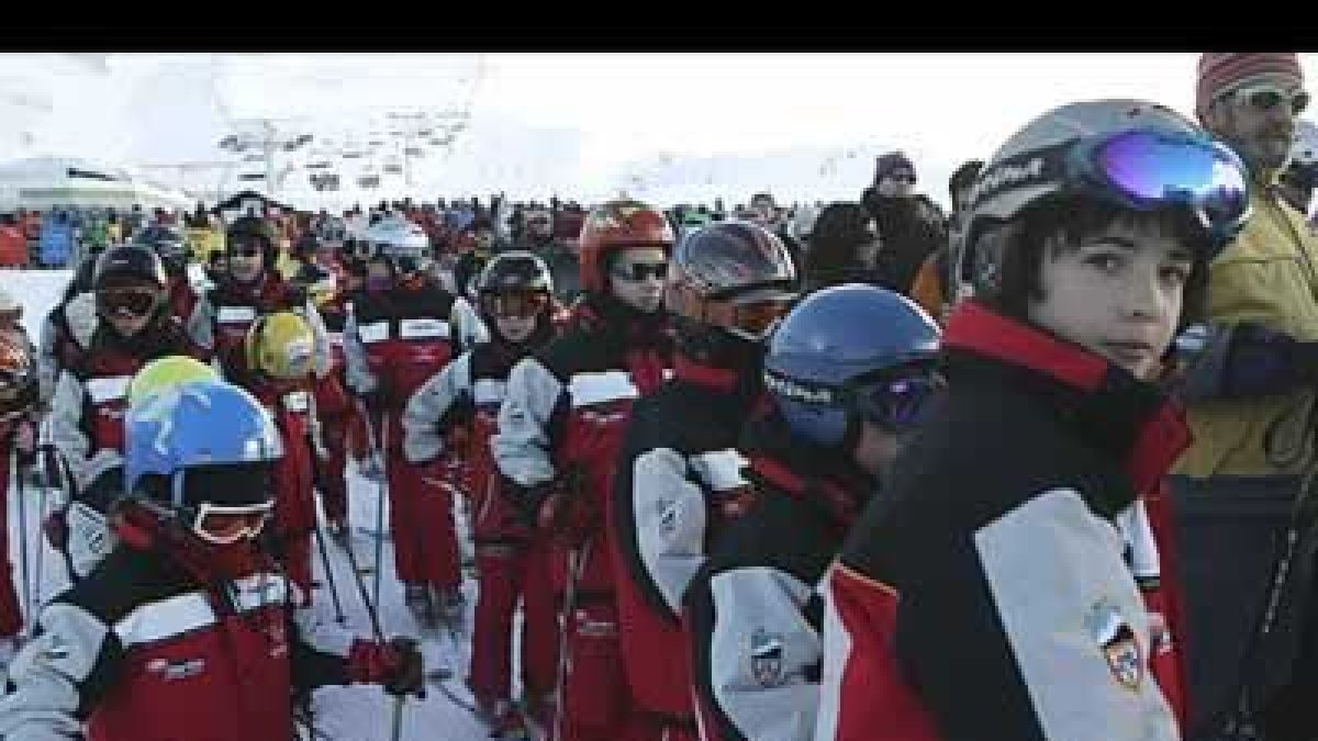 Niños en las escuelas de invierno de la Diputación de León.