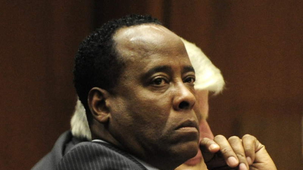 El médico Conrad Murray durante el juicio.