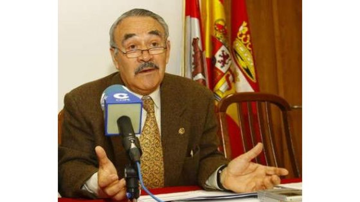 José García Marcos, en la rueda de prensa.