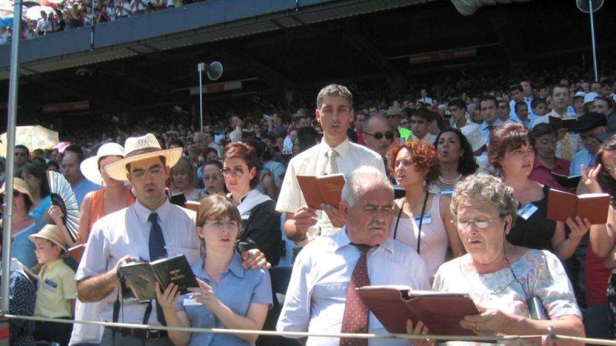 Acto de los Testigos de Jehová en Barcelona.