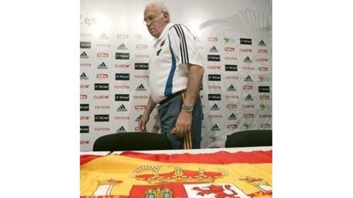 El seleccionador Luis Aragonés ha demostrado entrega en el puesto