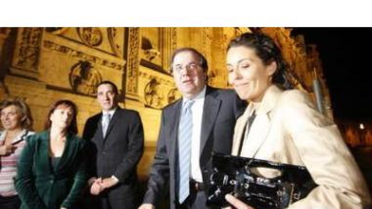 María José Salgueiro, Jorge Domínguez Cidón, el presidente Juan Vicente Herrera y la mujer de Cidón,