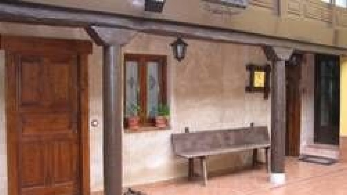 Patio interior de la casa El Caminero en la que se ha respetado la arquitectura tradicional