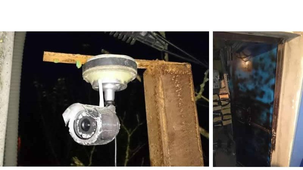 El laboratorio estaba vigilado al milímetro. A la derecha, la puerta acorazada.