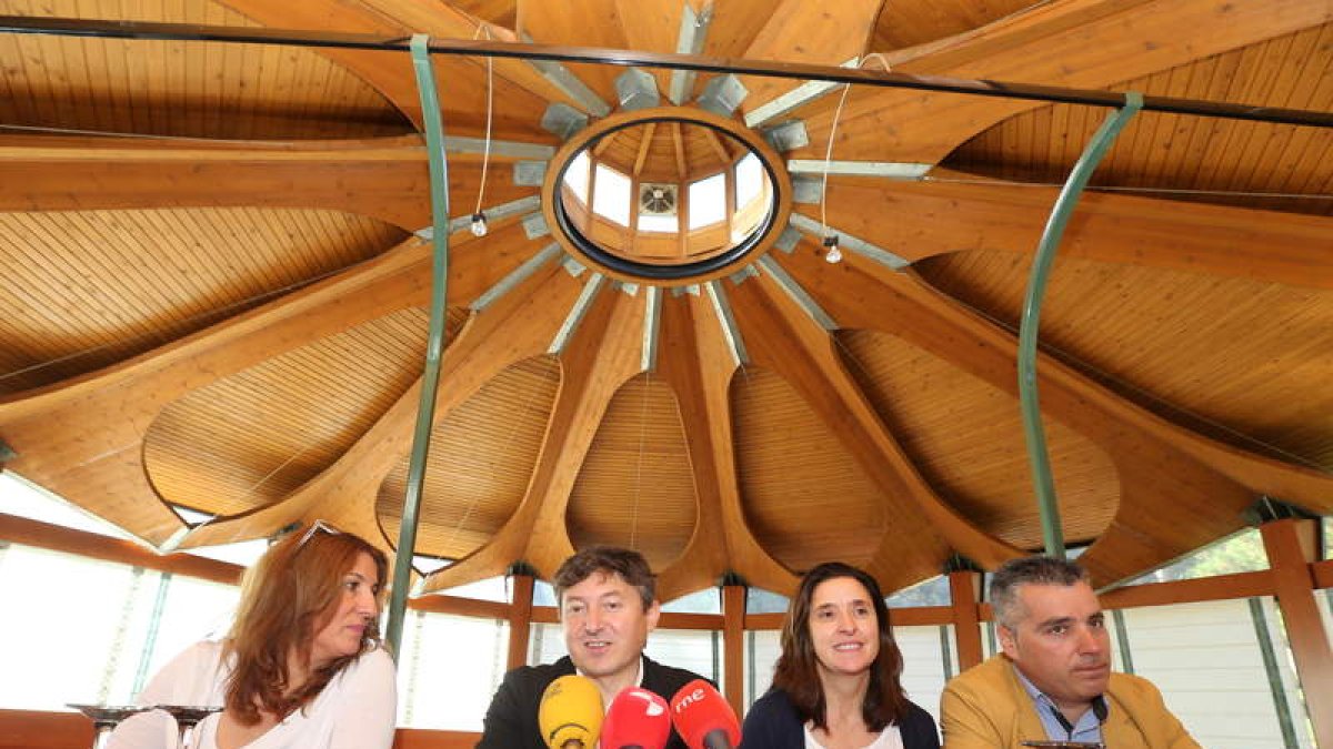 López Voces, Folgueral, Baílez y Macías, ayer. L. DE LA MATA