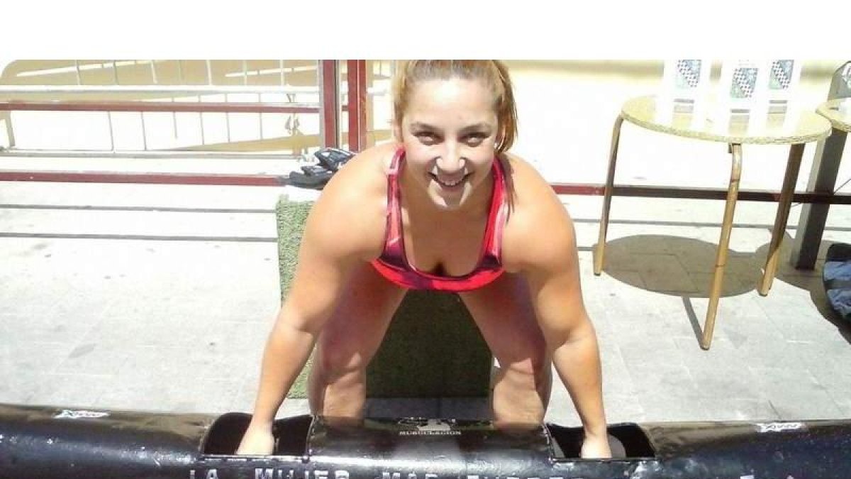 Eva Fernández momentos después de alzarse con el título