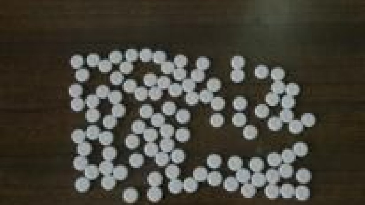 Algunas de las pastillas de éxtasis incautadas por la policía en León a un grupo de jóvenes.