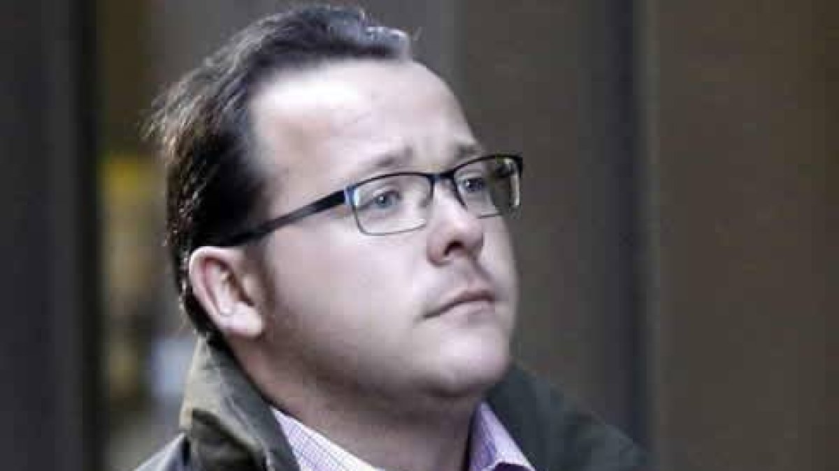 Sánchez Fernández a su llegada a la Audiencia Nacional.