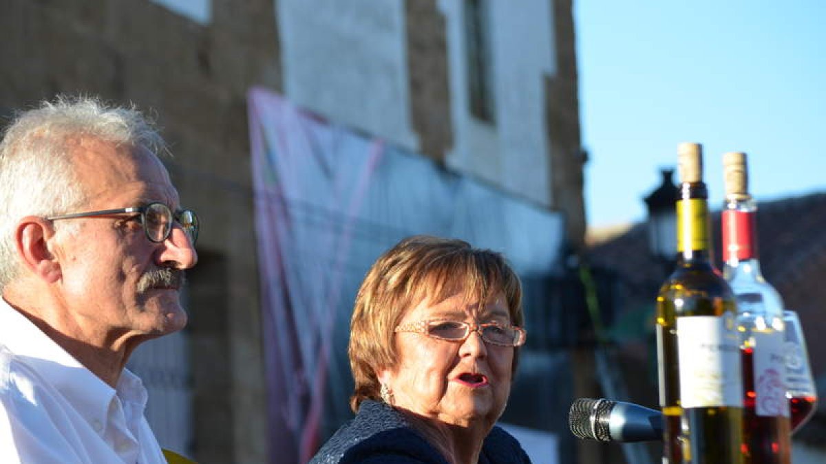 Isabel Mijares García-Pelayo durante su pregón, ayer en Gordoncillo. MEDINA