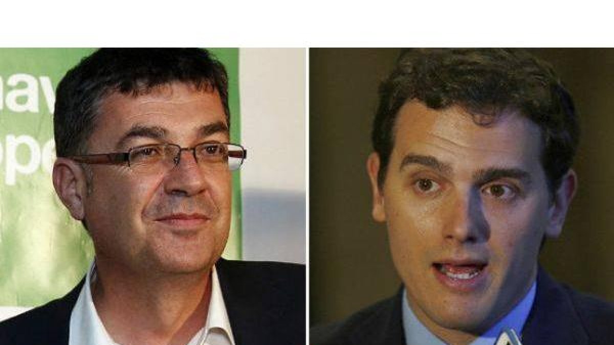 Enric Morera y Albert Rivera.