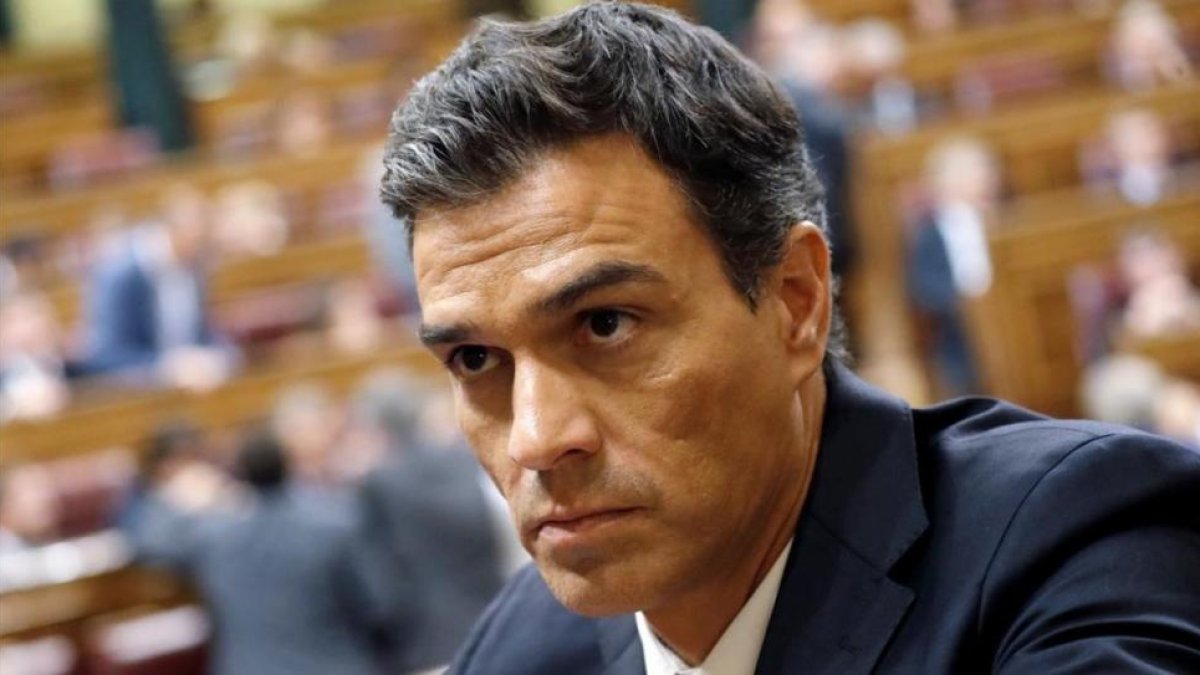 Pedro Sánchez, el miércoles en el Congreso de los Diputados.