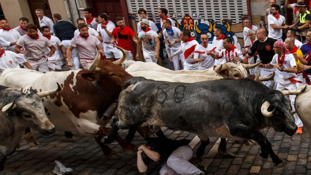 Primer encierro de Sanfermines 2017.