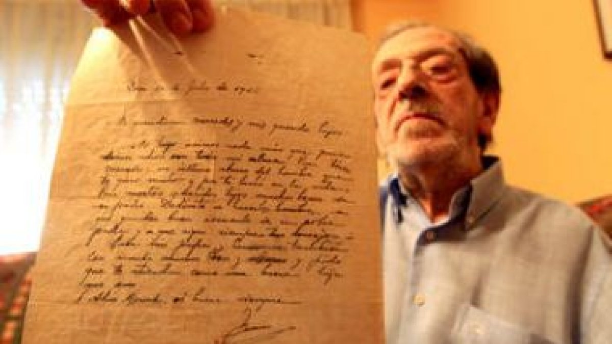La última carta que Juan García Arias escribió a su mujer en los sótanos de San Marcos tiene la letr