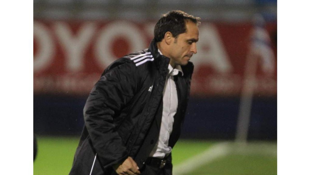 Sergi, en el partido jugado en El Toralín en noviembre