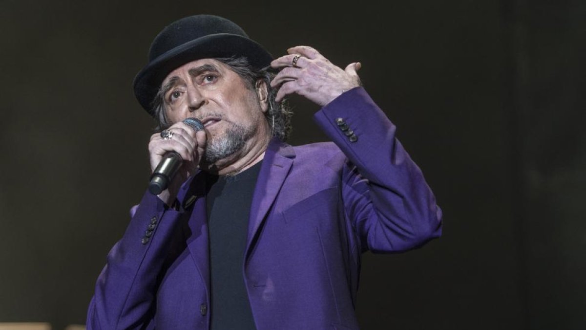 Joaquin Sabina, durante un concierto en Barcelona en junio del 2017