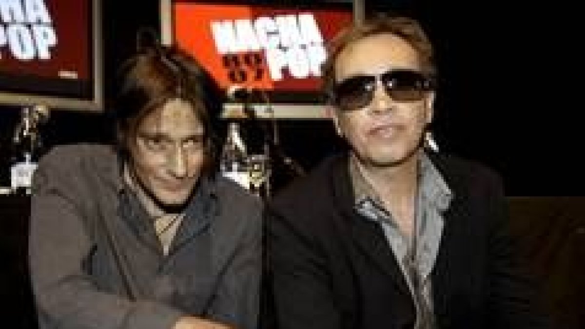 Antonio Vega y su primo Nacho García Vega, de Nacha Pop
