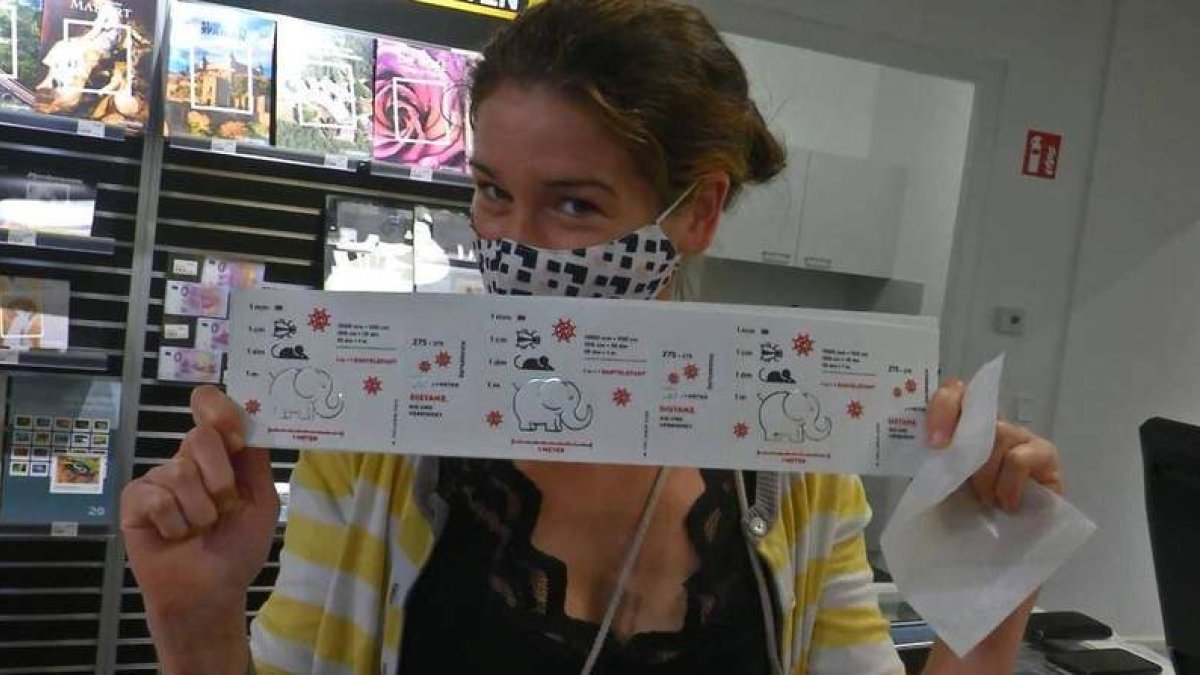 Imagen del sello de los Correos Austríacos dedicado a la pandemia de covid-19. RUPTLY-TV