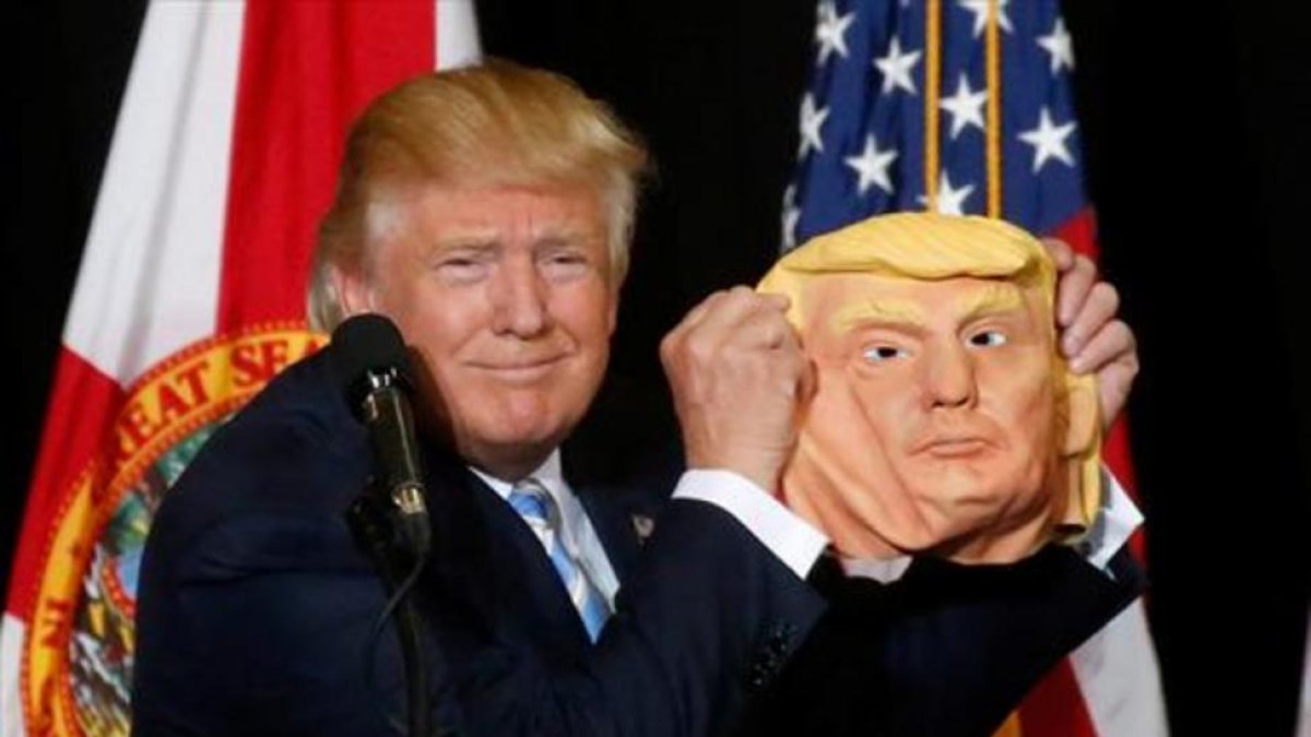 Donald Trump en plena campaña electoral.