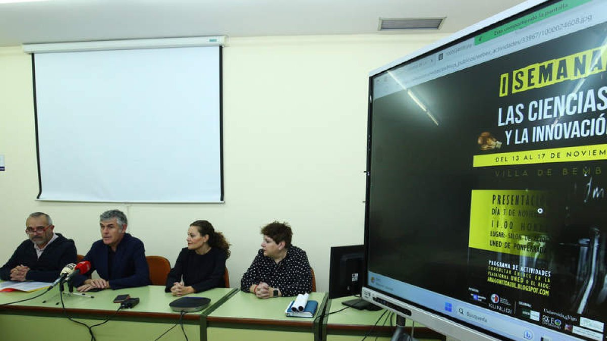 Presentación de la Semana de la Ciencia en la Uned. C. SÁNCHEZ