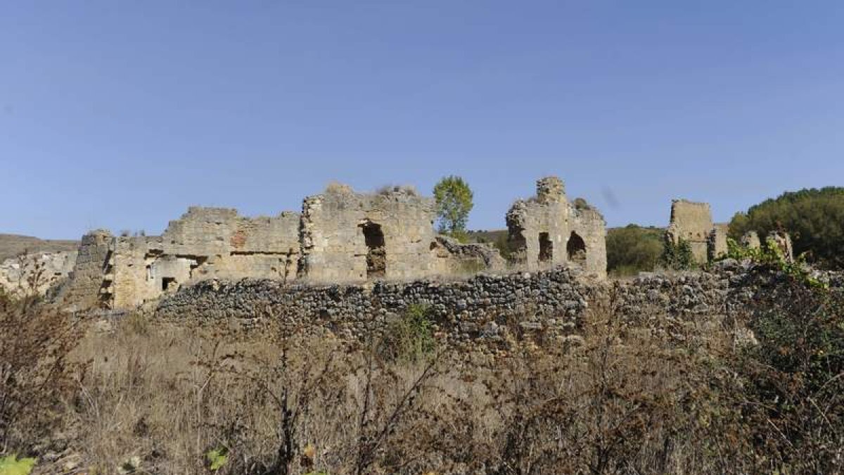 Imagen que tienen en la actualidad los restos del monasterio de Eslonza