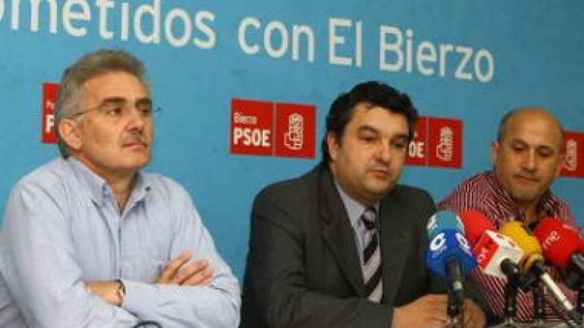 Santiago Rodríguez y José Luis Ramón, en Ponferrada.