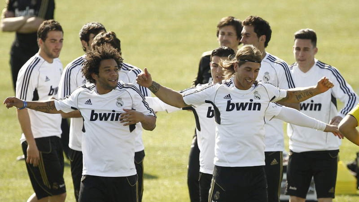El Real Madrid preparó en Valdebebas el partido ante el Atlético.
