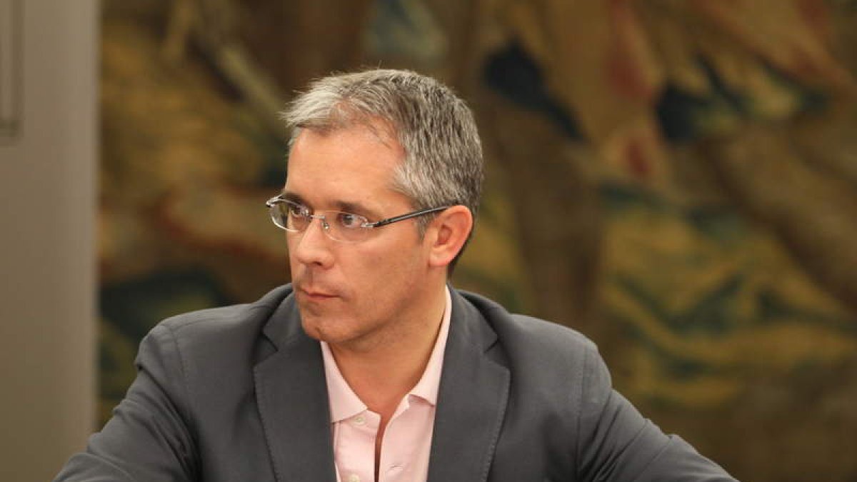 López Benito, en un acto reciente en el Ayuntamiento.