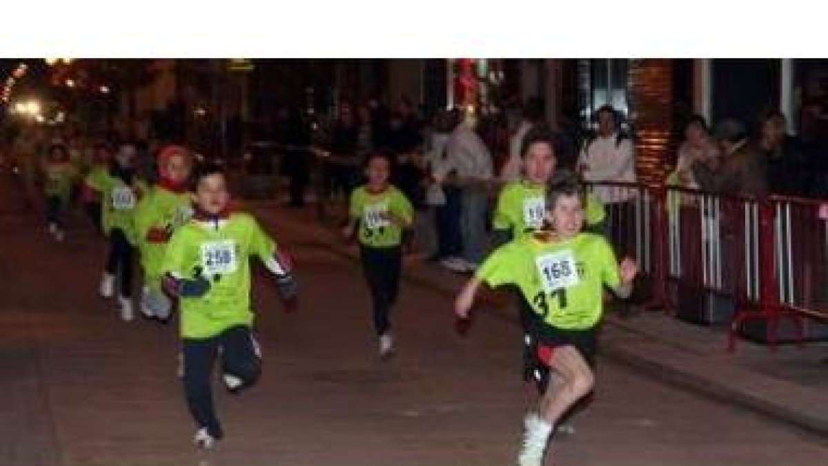 Los niños también fueron protagonistas de la San Silvestre.