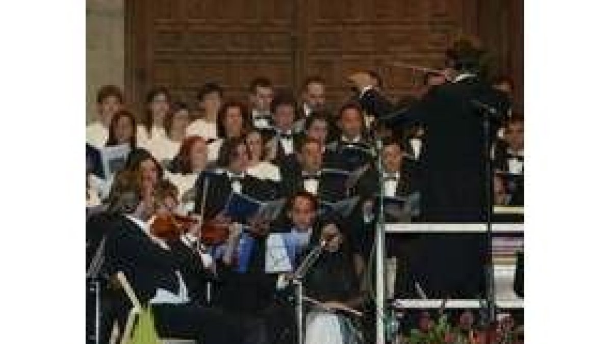 Un momento de la actuación de la Orquesta Sinfónica de Galicia