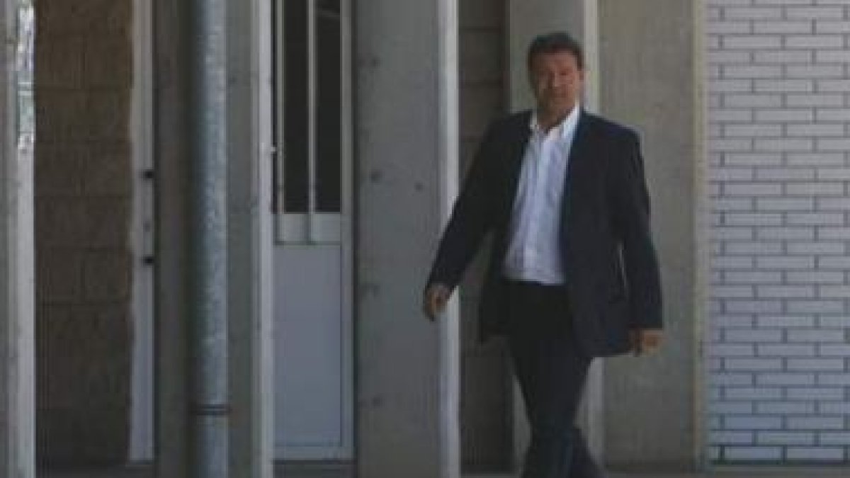 Ángel Viadero, durante la comparencia ayer ante los medios