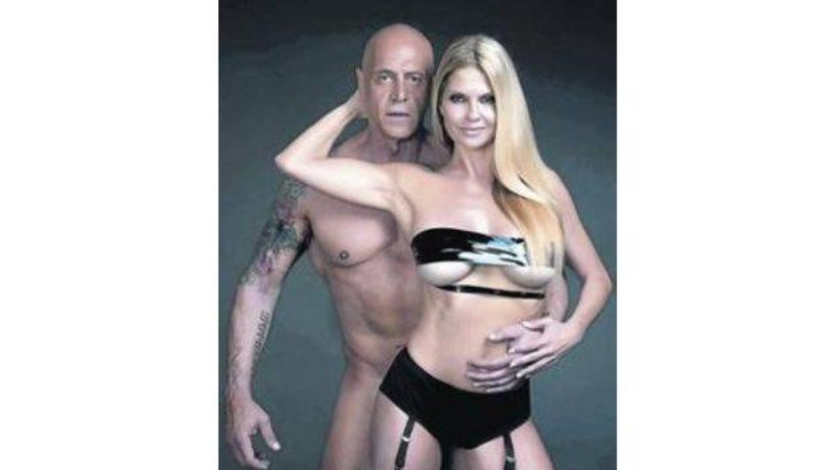 Kiko Matamoros y Makoke, durante la sesión fotográfica con 'Interviú'.