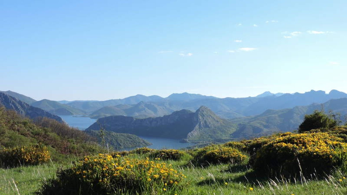 Árboles, casacas, valles y arroyos marcan los pasos del senderista por el enclave de la montaña leonesa. DL