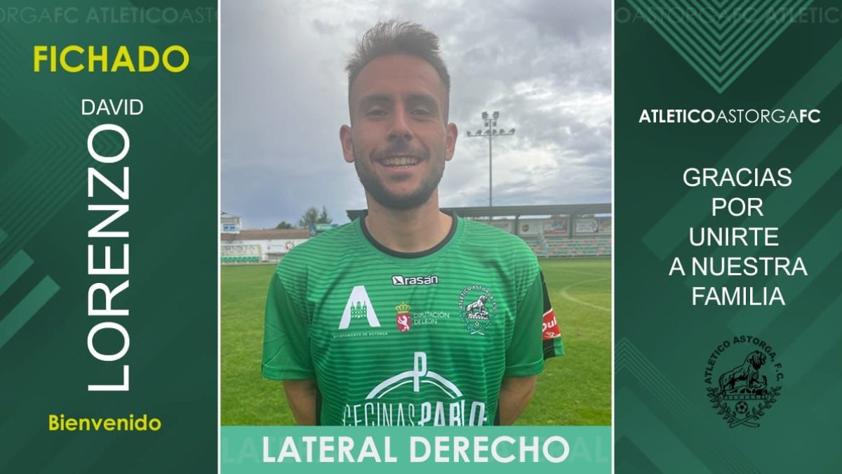 David Lorenzo se incorpora a la disciplina del Atlético Astorga. DL