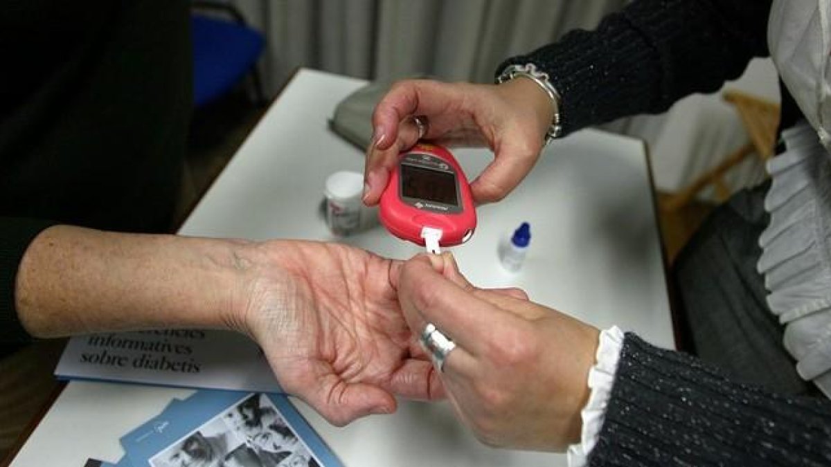 Pruebas de diabetes de control del nivel de glucosa.