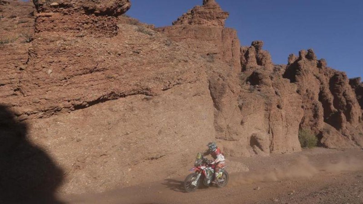 Joan Barreda (Honda), en un momento de la tercera etapa.
