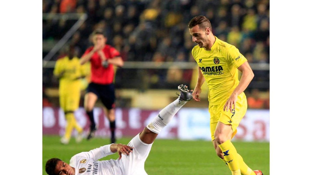 Soldado, autor del único gol del partido, junto a Casemiro, que fue titular en lugar de Kroos.