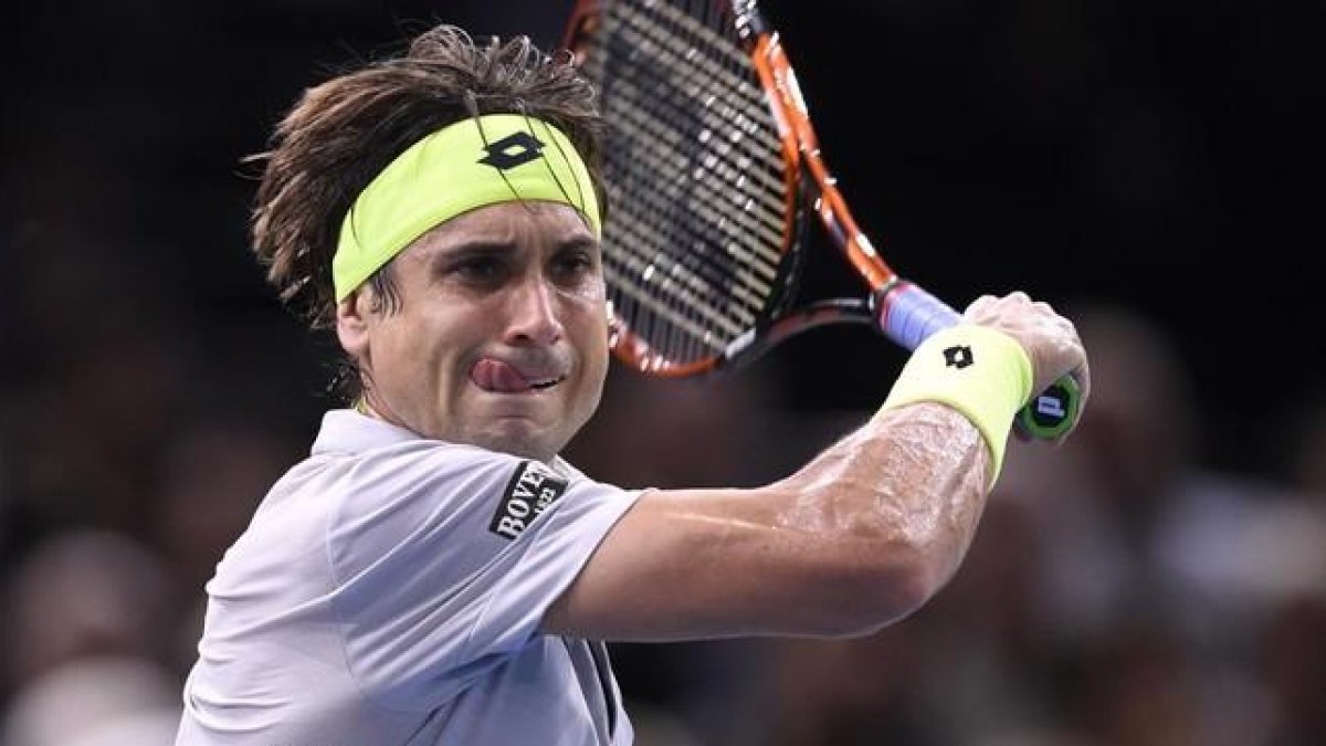 David Ferrer, en su partido ante Murray.