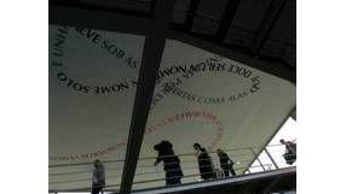 Vista interior del museo Verbum, la Casa de las Palabras de Vigo