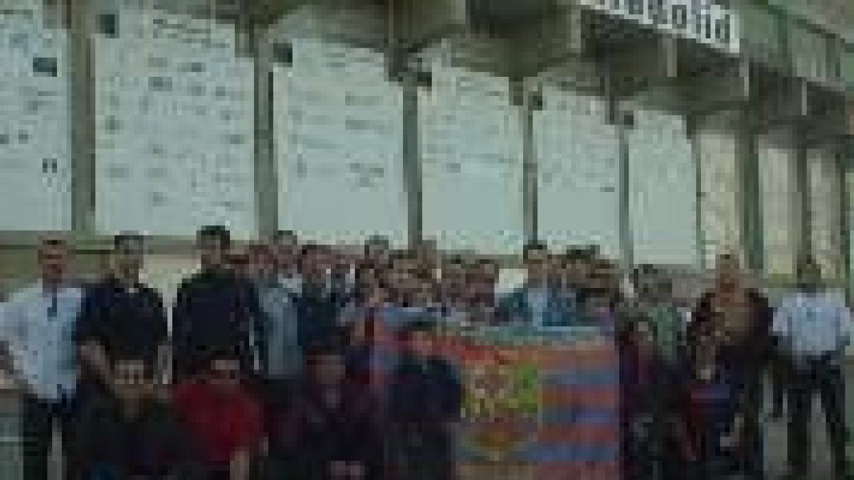 Varios componentes de la Peña Barcelonista asistieron el pasado año al estadio vallisoletano