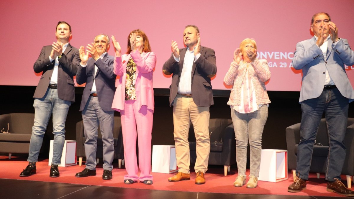 Un momento de la conferencia municipal del PSOE en Astorga. DL