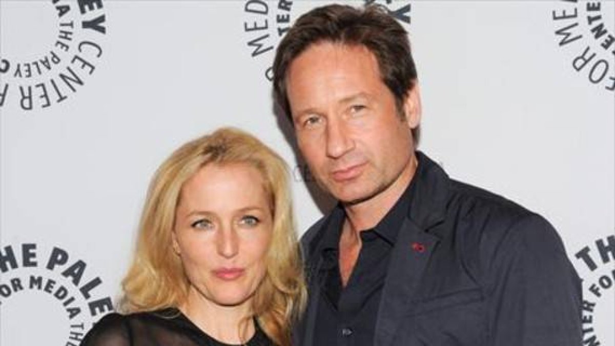 David Duchovny y Gillian Anderson, protagonistas de 'Expediente X'.