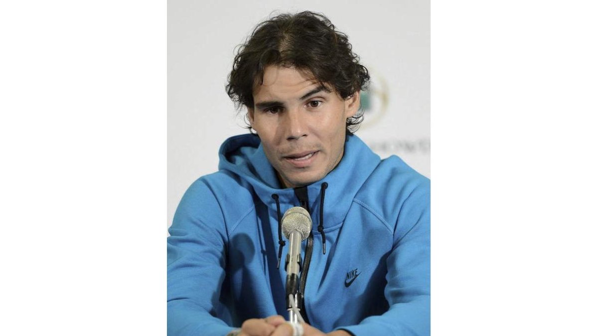 Rafa Nadal jugó de madrugada su partido de Indian Wells.