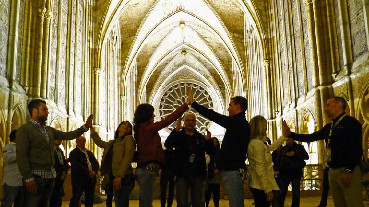 Detalle de la plataforma de la Catedral, que mañana abre también por la noche.