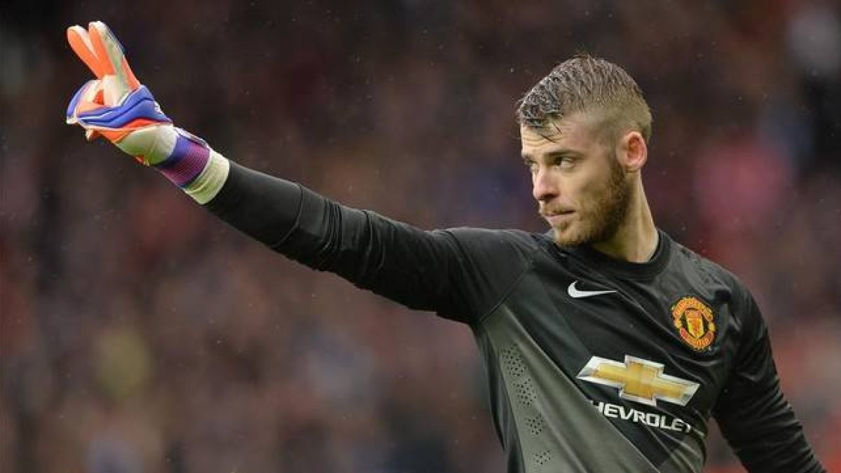 De Gea, en un partido con el Manchester United.