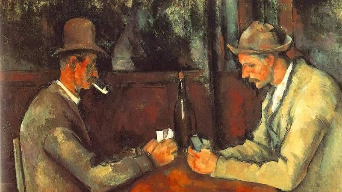 Imagen de la obra de Cezanne ‘Los jugadores de cartas’.