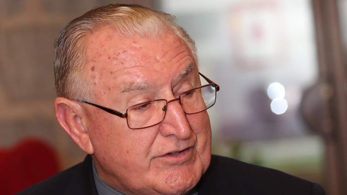 Nicolás Castellanos, en una foto de archivo durante una de sus visitas a León