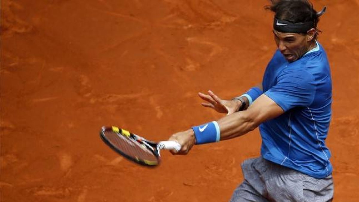 Rafael Nadal, en su partido contra Nieminen.